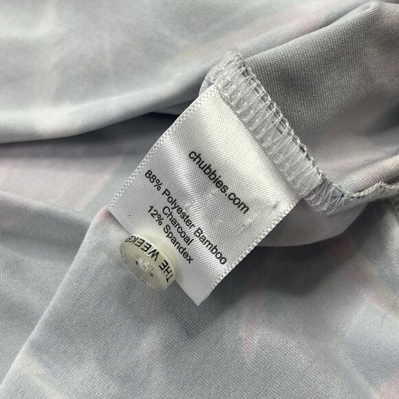 Chubbies Performance Polo Shirt Men XL Tropical Short Sleeve Pink Black Resort Q - Picture 7 of 7